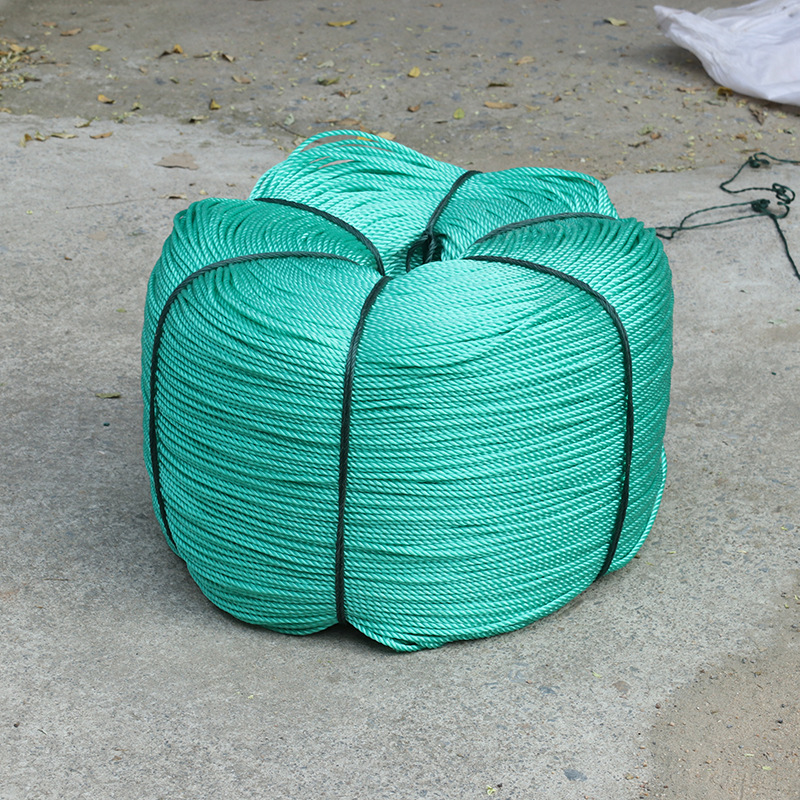 聚乙烯捆绑绿绳 塑料绳运输货物捆绑大棚蔬菜吊绳 塑料压膜拉绳