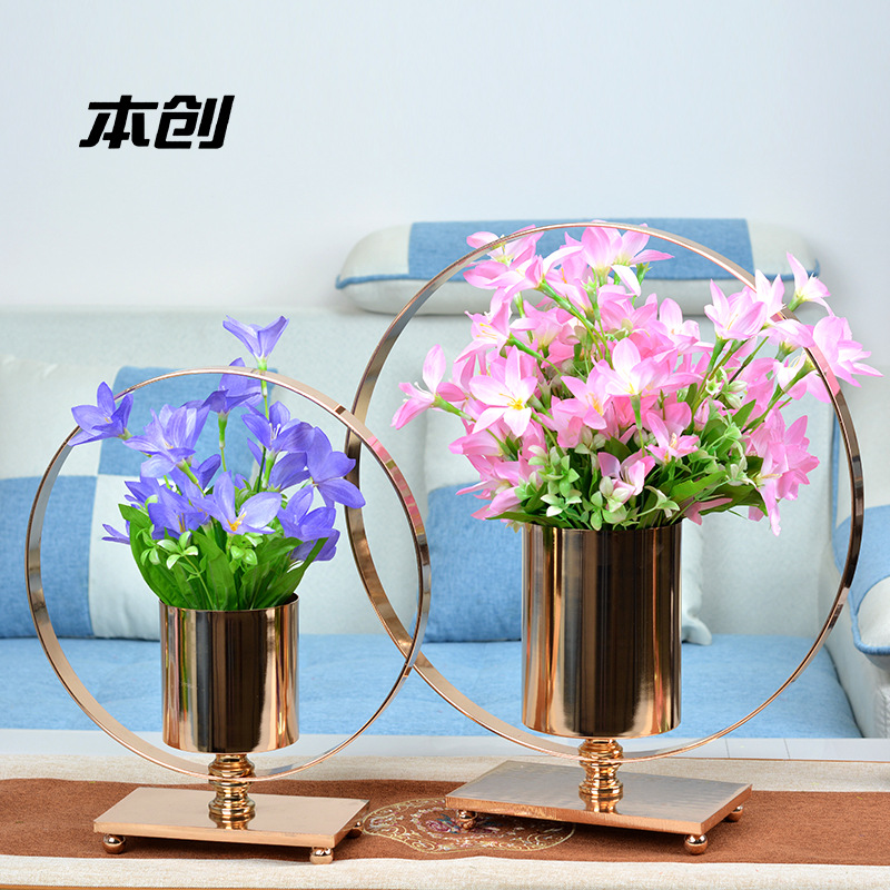 Hotel Vase Wedding Road Lead Flower Device Home Dining Table TV Cabinet Flower Arrangement Decoration Bar Hotel Coffee Shop Decoration