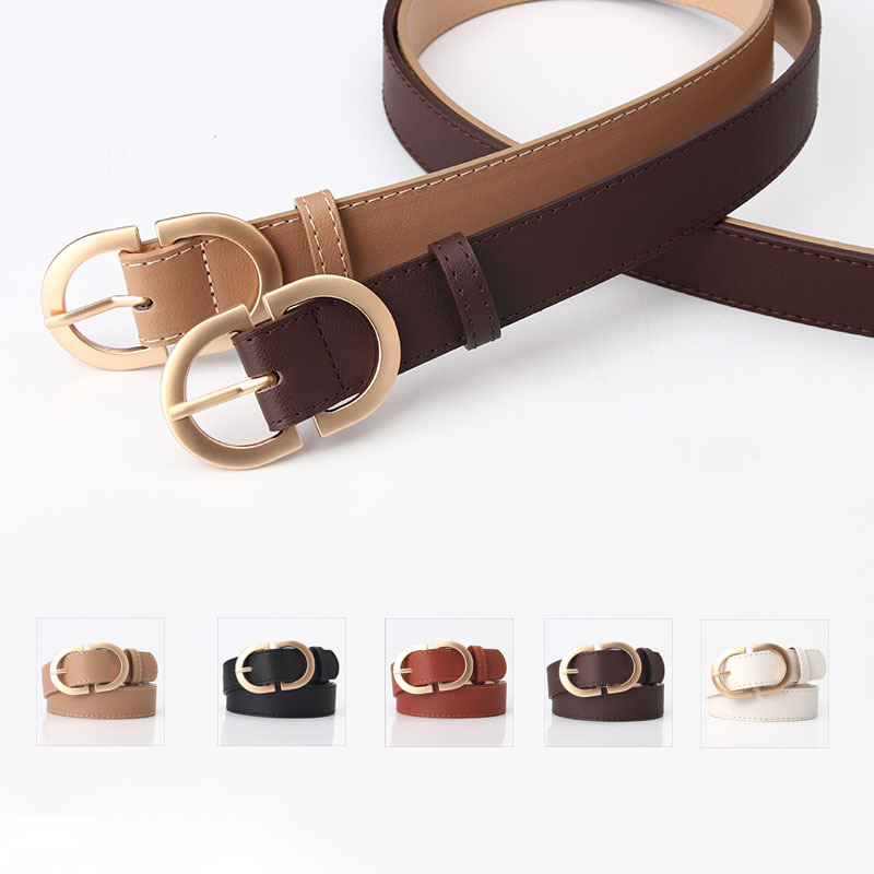 new korean style all-match women‘s belt trendy coat belt women‘s simple bare waist imitation leather belt