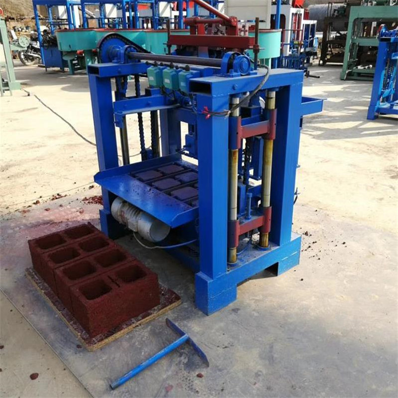 空心水泥砌块砖机 小型半自动多孔砖免烧砖机 人行道路护坡彩砖机