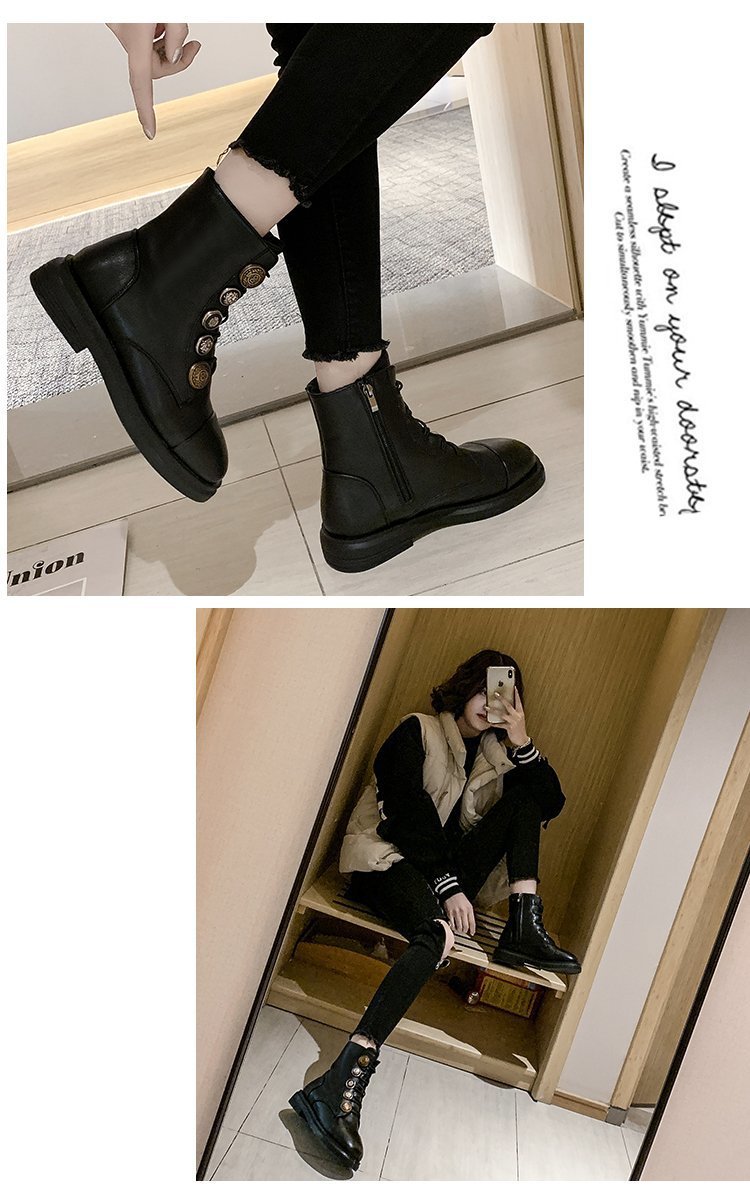 短靴女英伦风系带夏季复古马丁靴2020年新款骑士靴高筒长靴子