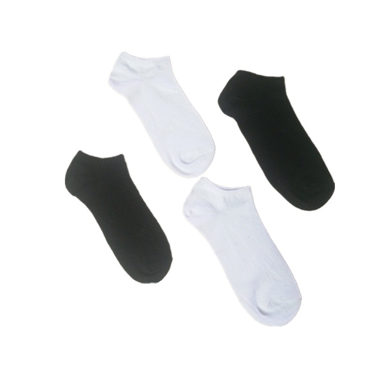 Socks Wholesale Solid Color Black and White Male Gray Boat Socks Women's Invisible Socks Online Shop Shoes and Clothing J Gift Stall Supply