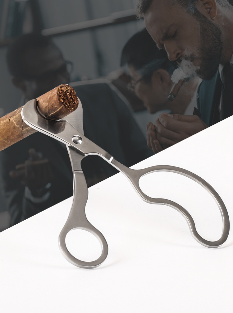 不锈钢雪茄剪雪茄刀便携式双刃古巴雪茄工具配件男士多规格雪茄剪