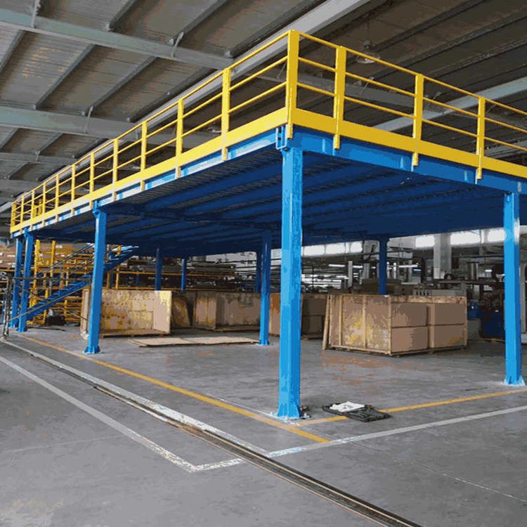 江苏钢结构平台 仓储货架重型 钢架平台厂家 二层平台阁楼货架