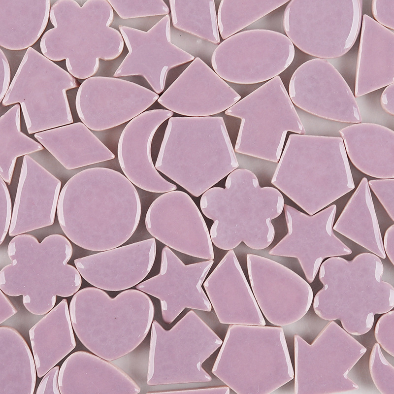 100克袋装2厘米异形大号星星月亮爱心陶瓷马赛克镶嵌儿童创意手工