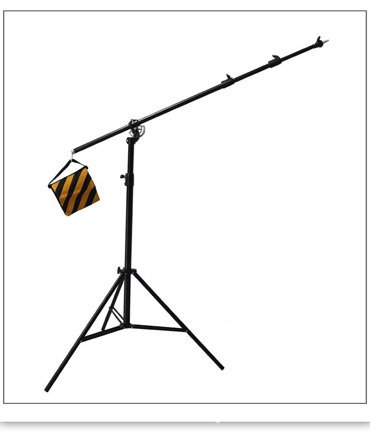 摄影灯架横杆架大号顶灯架 气垫式5米灯架大悬臂架带双色沙袋送包
