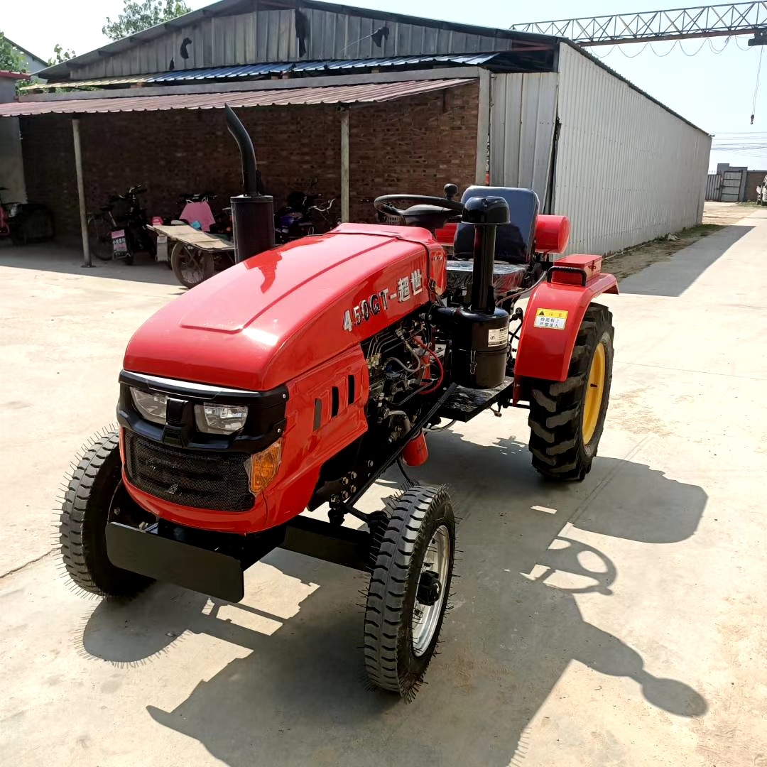 新款单缸两驱便利农用小四轮拖拉机 窄轮距小车身果园管理机