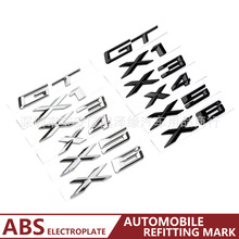 适用于BMW车标志 X1 X3 X5 X6 GT字标 GT系X系车尾贴标 BMW后贴标