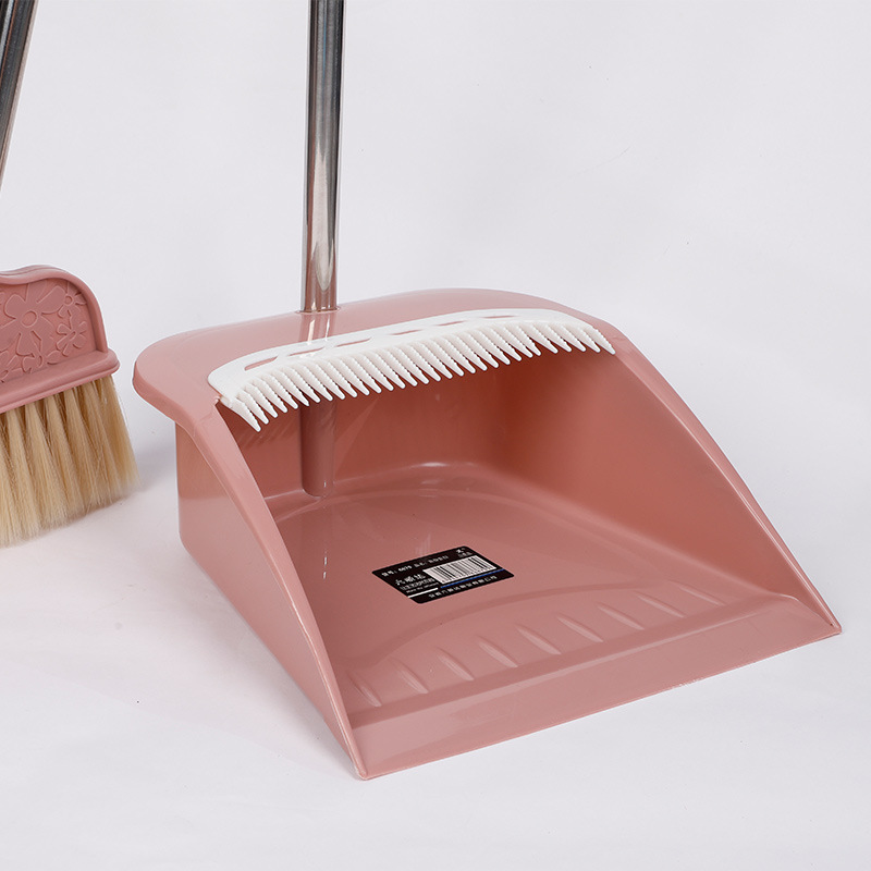 Broom Dustpan Toothed Soft Wool Plastic Cleaning Set Office Household Broom Combination Set 0678
