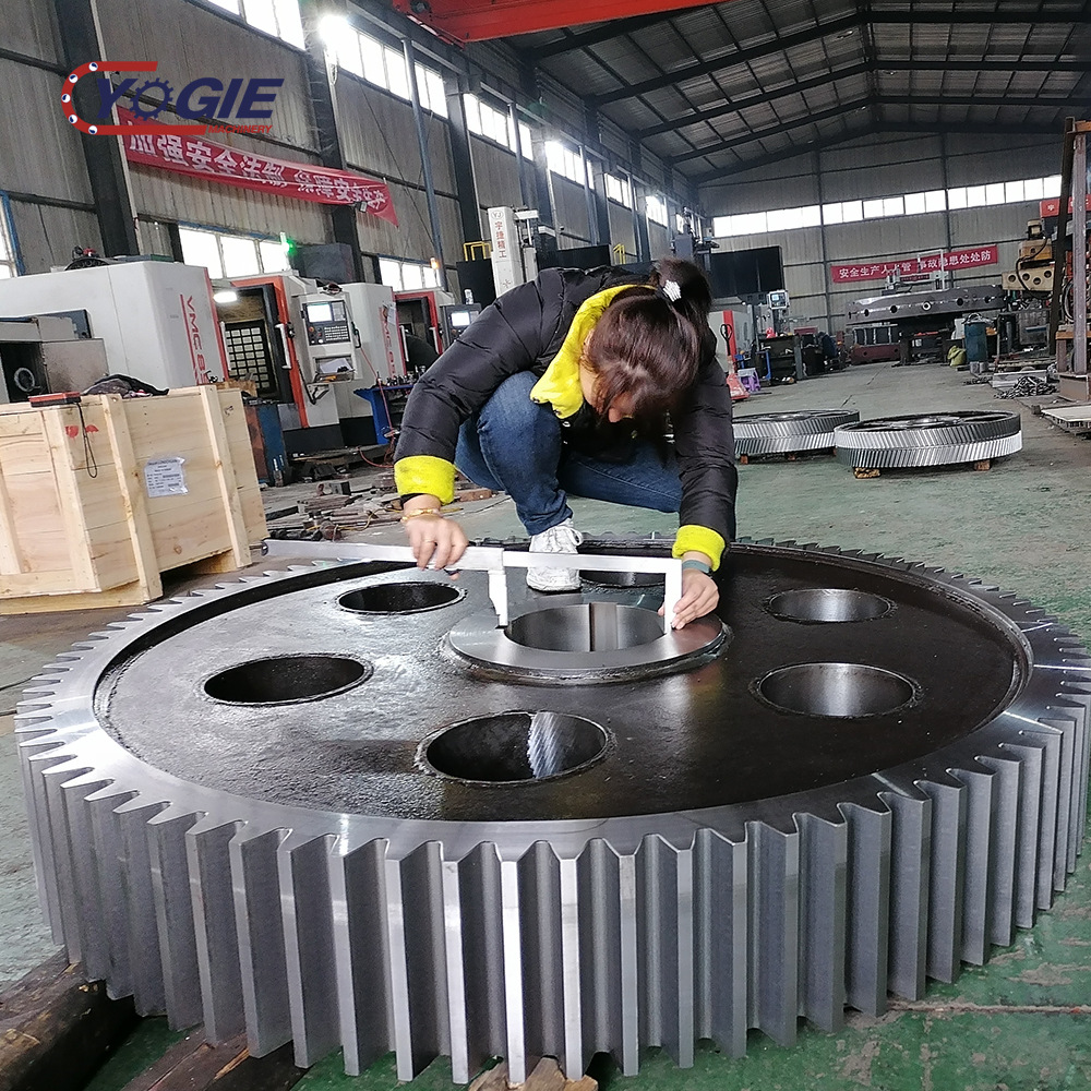 五轴数控龙门铣加工定制大齿轮人字齿轮齿条45来料定做