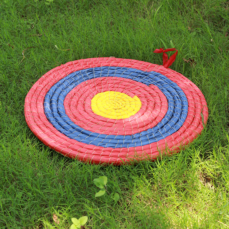 现货批发圆形全环草 靶50cm直径厚度2cm户外弓箭射箭配件靶子箭靶