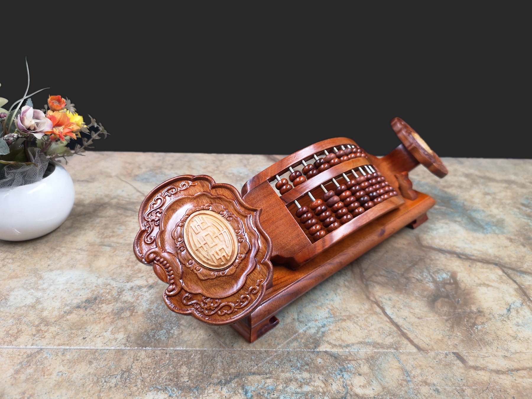非洲酸枝如意算盘实木摆件木质工艺礼品创意家居摆设礼品