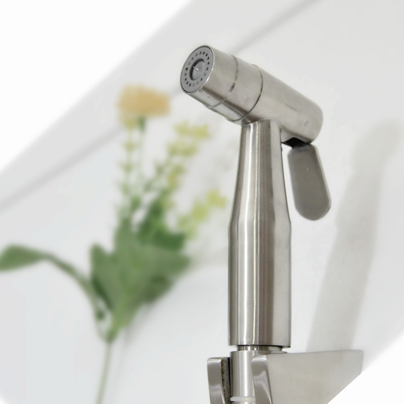 增压304不锈钢妇洗器调节变换双出水 马桶喷枪套装洗屁股洁身器