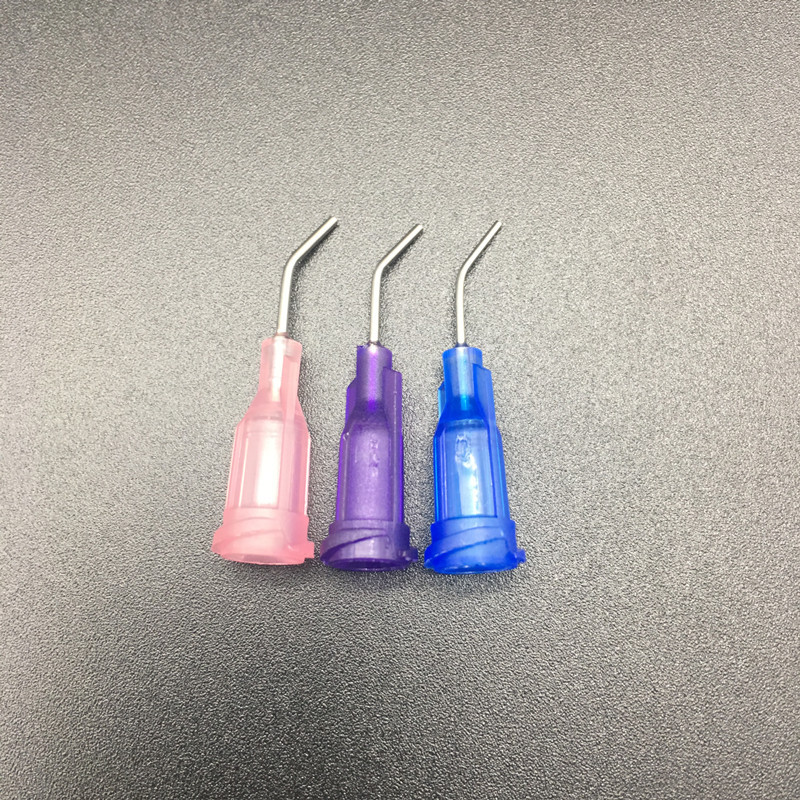 厂家批发螺口45度弯角针头 60度弯角点胶针头