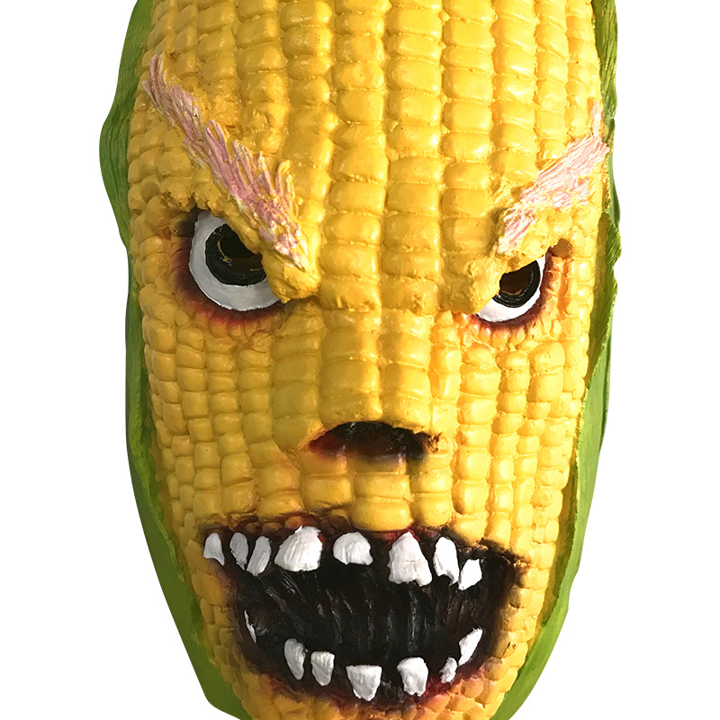 万圣节植物造型变异玉米面具游戏搞怪成人聚会派对假面舞会头套