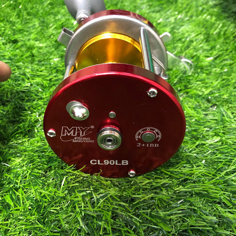 可视锚渔轮鼓轮全金属明洋渔轮9000型金属鼓轮改装渔轮单轮