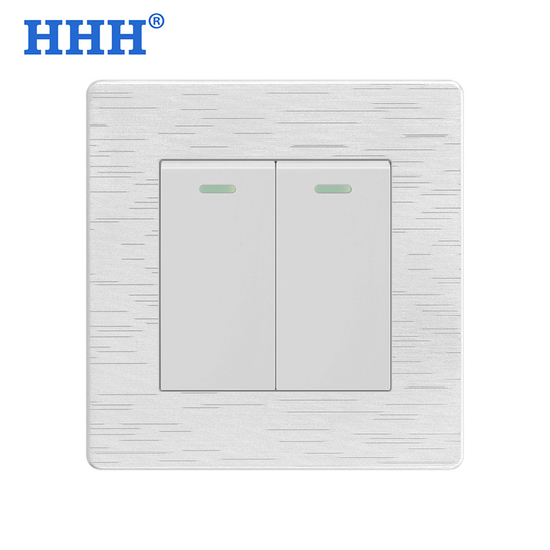 酒店家用二开多控86型家用双开多控开关三控一灯中途中间三联