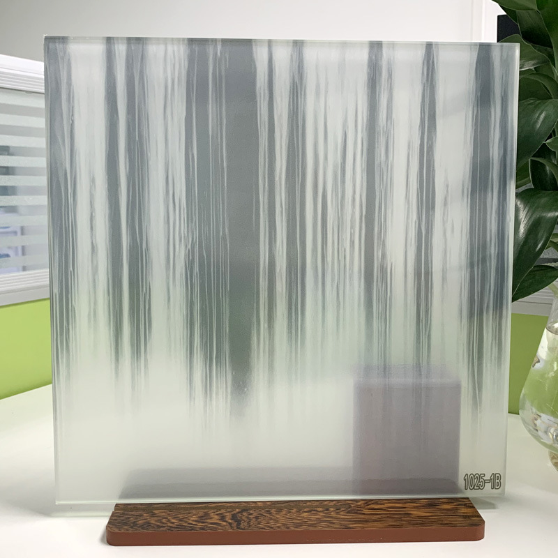 夹绢玻璃 夹胶艺术安全玻璃 按尺寸定制 景观墙屏风酒店隔断工程