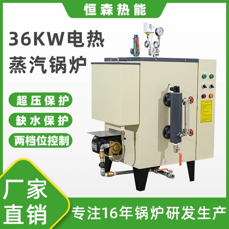 小型高压制衣用蒸汽锅炉36kw电加热蒸汽发生器立式耐高温蒸汽机
