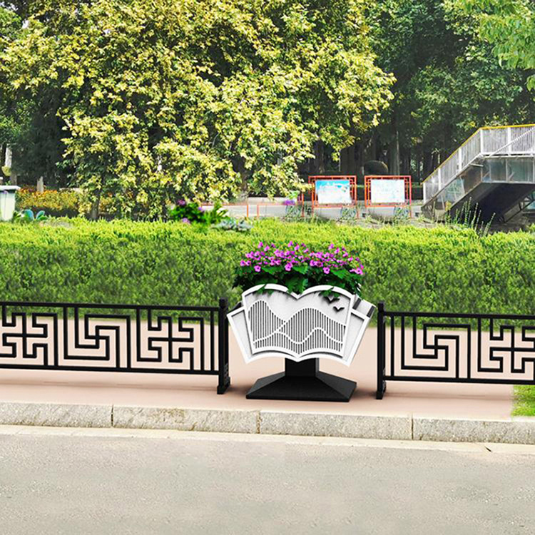 定制个性创意市政文化护栏黄金道路交通护栏马路景观创意隔离栏网
