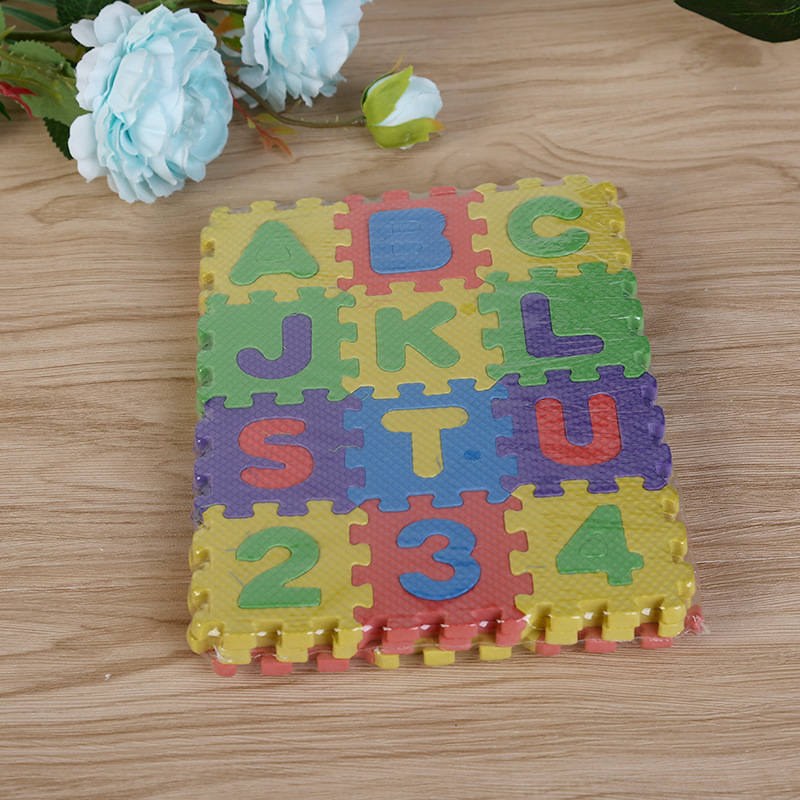 36片泡沫拼图地垫儿童字母数字爬行拼图地板垫子宝宝拼接垫