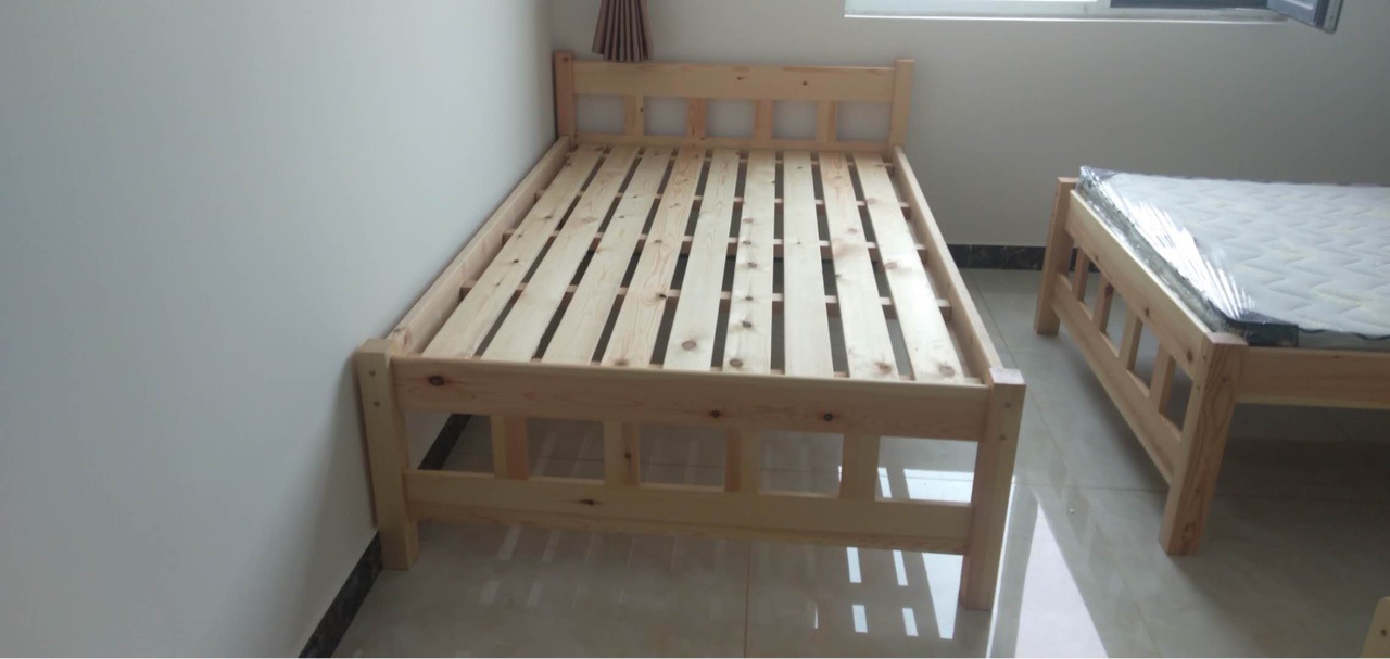 实木单人床单层床可定制