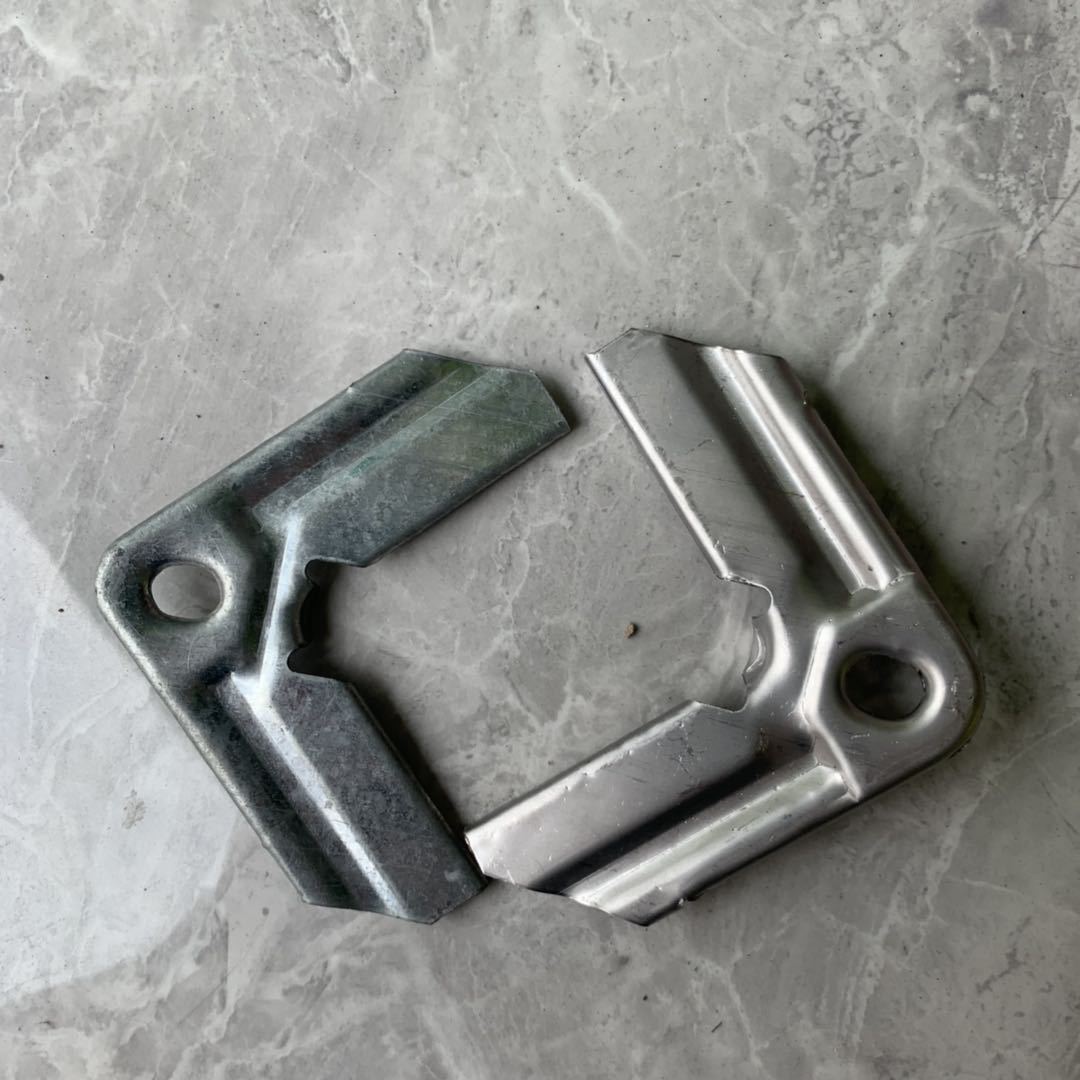 共板法兰风管角码 通风管道固定夹码 1mm加厚直角镀锌勾码