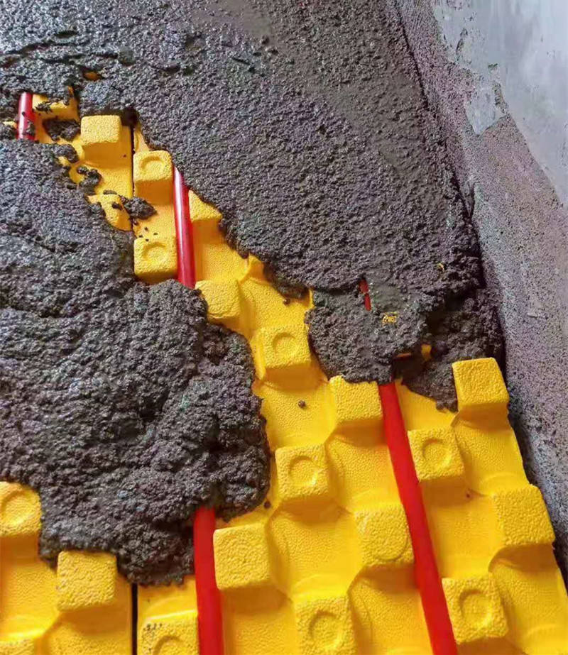 地暖模块免回填干式地暖模块黄色蘑菇头地暖保温板蘑菇式地暖模块