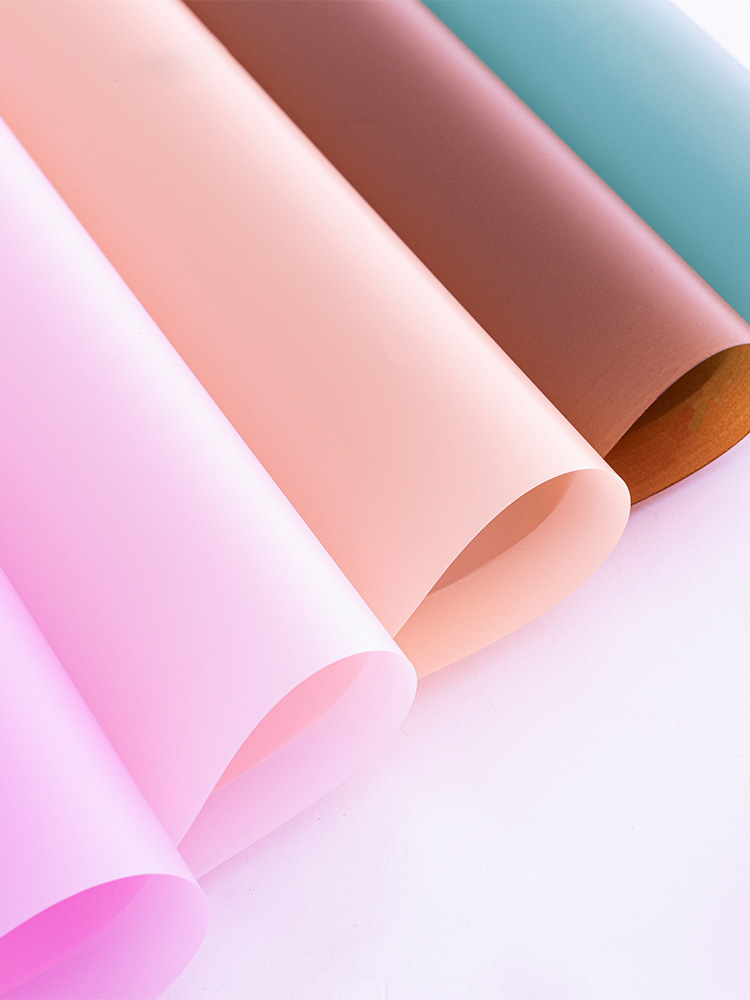 新品雾面纸韩素纸鲜花花包装纸花束材料包花纸纯色花店花艺韩包邮