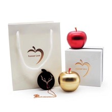 创意苹果珠宝首饰盒圣诞平安夜求婚戒指盒项链礼物礼品盒求婚盒子