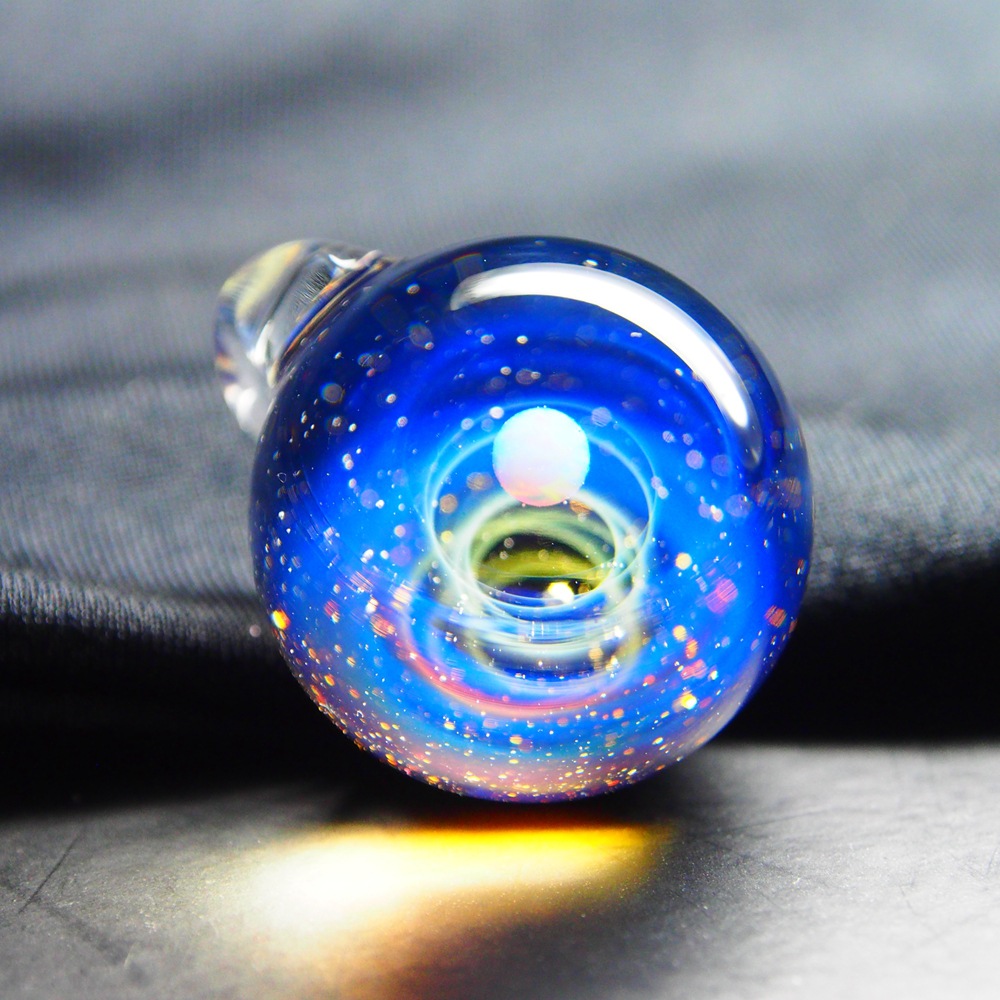 情人礼物星空玻璃珠梦幻手工项链男女情侣饰品送礼宇宙琉璃球吊坠