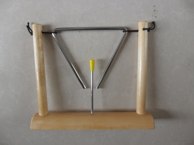 奥尔夫 打击乐器 儿童玩具 幼教用品 教学设备 三角铁 带架三角铁