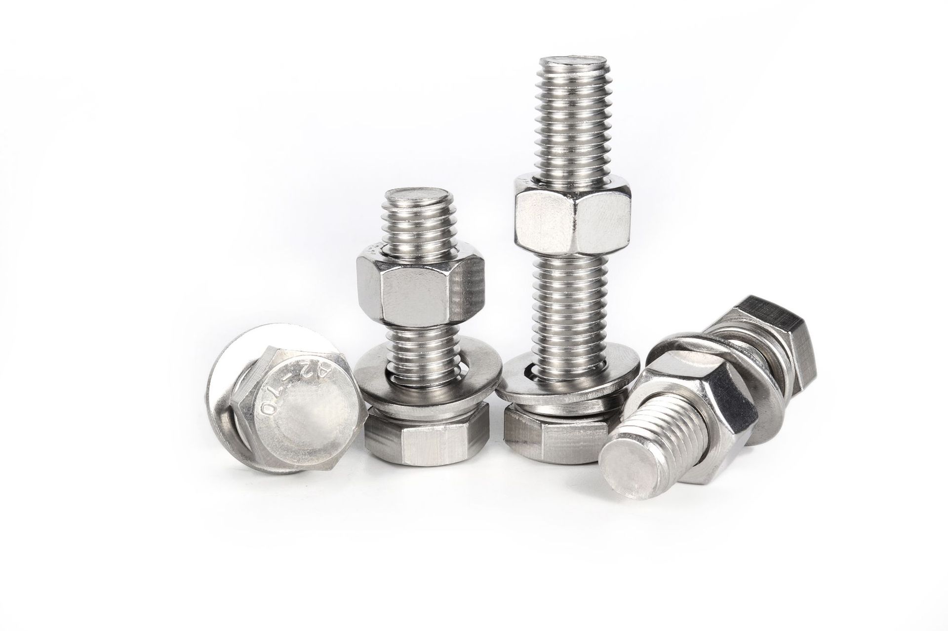 m20-m24 / 304不锈钢螺丝螺母套装大全外六角螺杆螺栓平垫组合