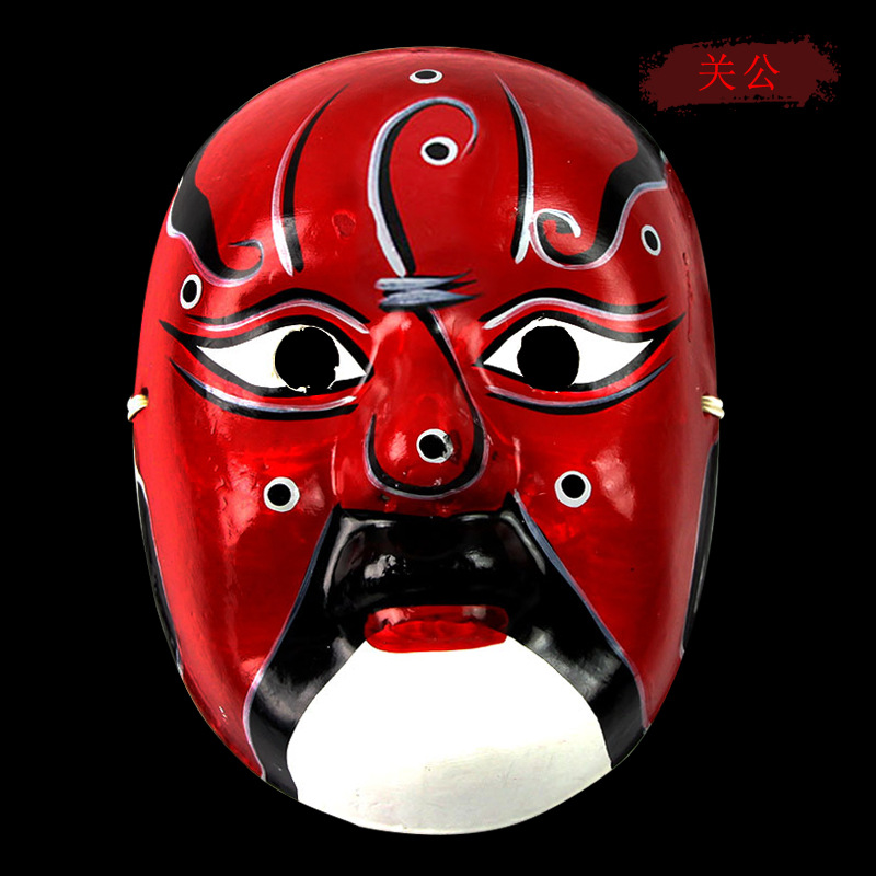 成人川剧变脸京剧脸谱面具全脸儿童可戴说唱手工手绘古风演出道具