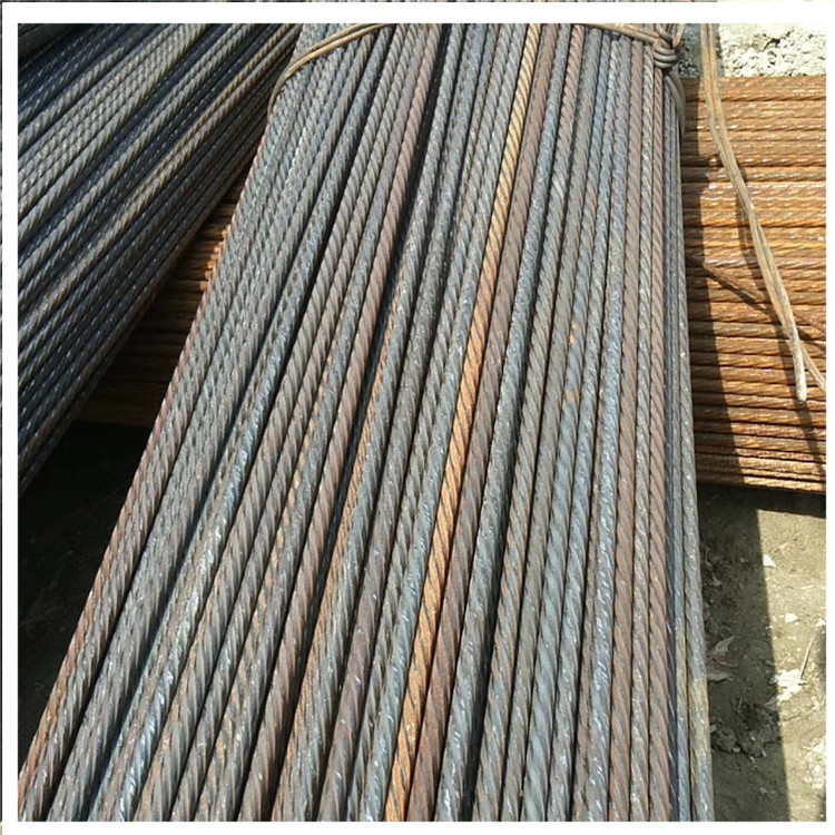 焊接pc钢棒定尺切割7.1/9.0/10.7/12.6螺旋肋钢棒猪舍焊接螺纹钢