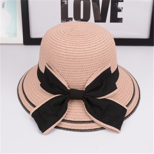 5 Children's Straw Hat 3 Parent-Child 7 Mother-Daughter Spring and Summer Sun-Proof Bucket Hat Summer 2-6-8 Years Old Girl Big Brim Beach Hat Princess