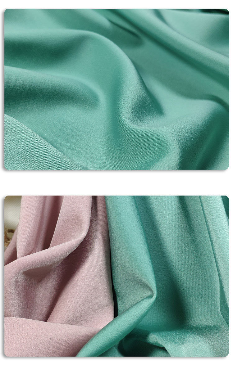 霞光缎面华尔缎云朵裤面料 坠感亲肤 名媛礼服衬衫裤子面料