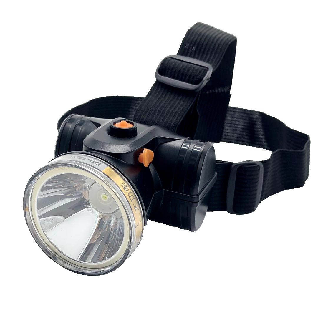 久量7228充电式led头灯户外钓鱼灯强光防水双锂电塑料头灯