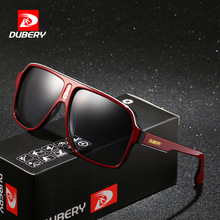 DUBERY103新款欧美运动骑行偏光太阳眼镜方框户外夜视墨镜男士