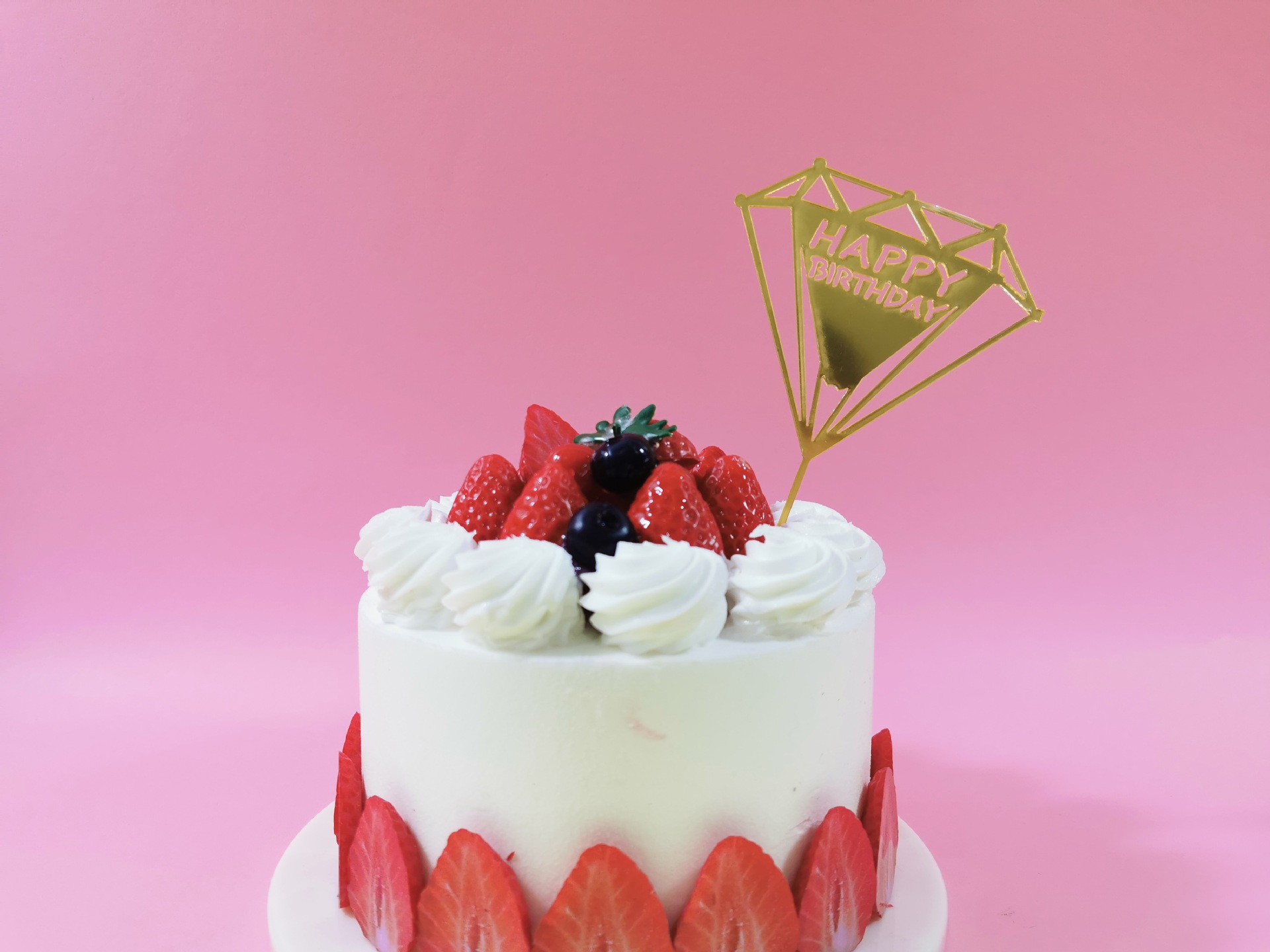 亚克力蛋糕插牌 钻石蛋糕装饰插件插旗 happy birthday亚克力插卡