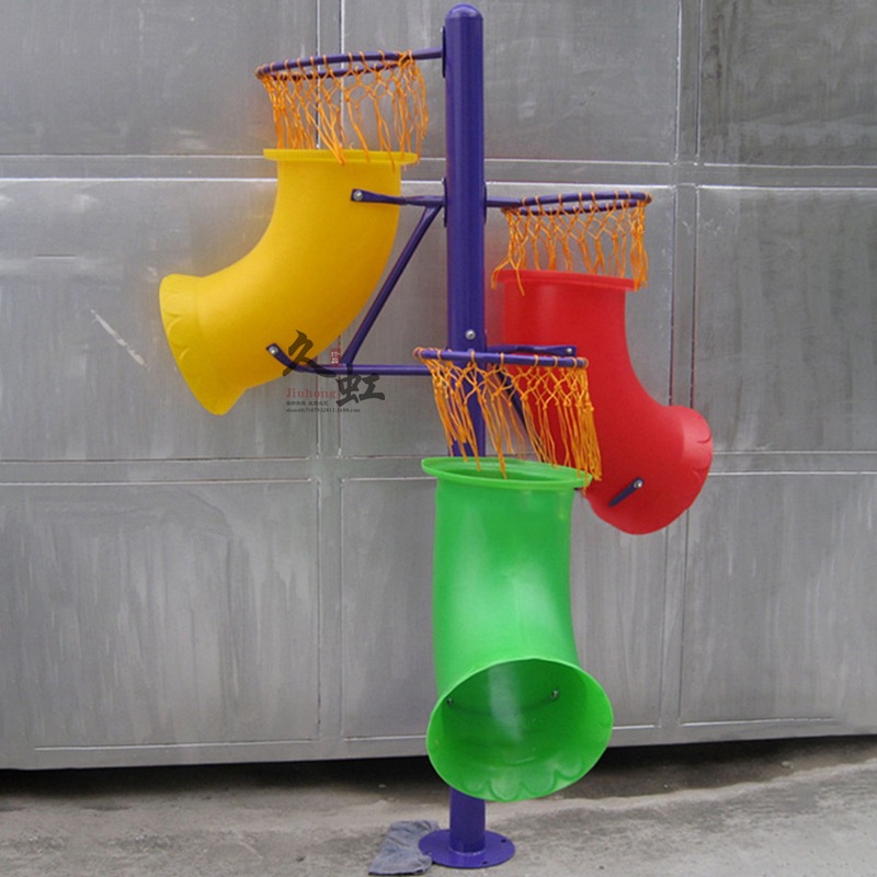 幼儿园塑料投球器多功能投篮架儿童篮球框户外运动器材多向篮球架