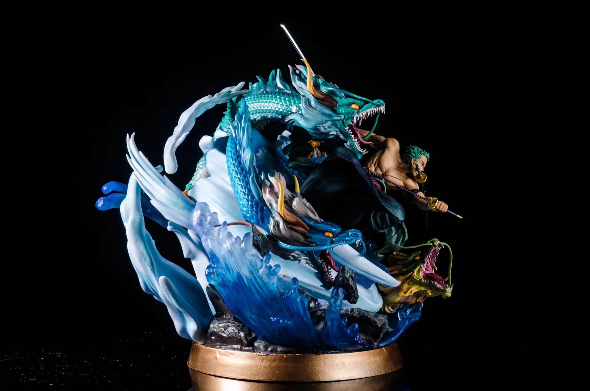 海贼gk 三龙 龙卷风 黑珍珠改 超巨大 雕像模型盒装手办批发