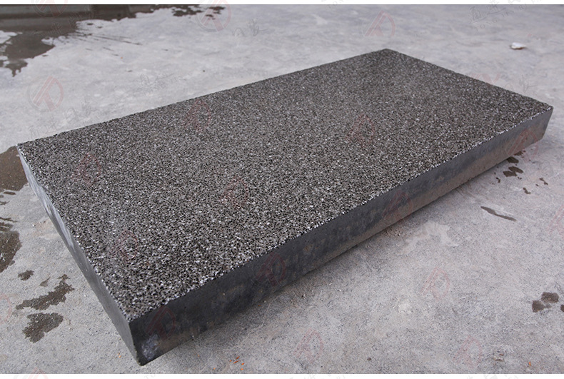 厂家定制pc仿石砖 生态芝麻黑混凝土 城市道路铺路芝麻黑地砖