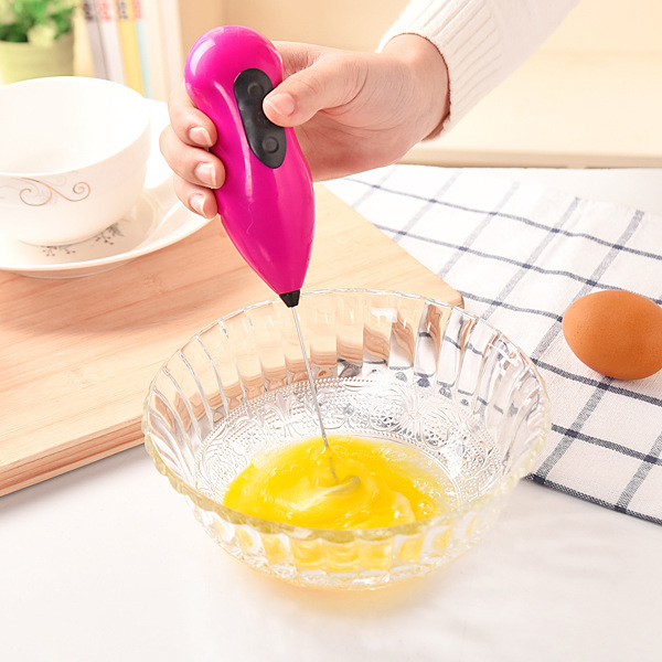 Egg Beater Kitchen Cooking Cake Cream Tool Stirring Rod Handheld Electric Foaming Coffee Blender Small