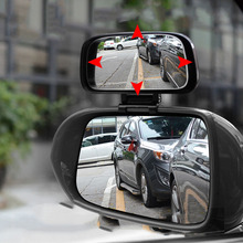 3R新款汽车辅助后视教练镜曲面大视野广角盲点镜反光镜倒车小圆镜