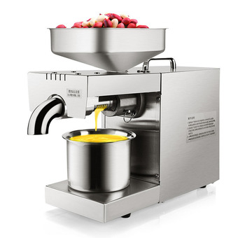 不锈钢螺旋榨油机花生芝麻核桃多功能家用小型压榨机全自动炸油机