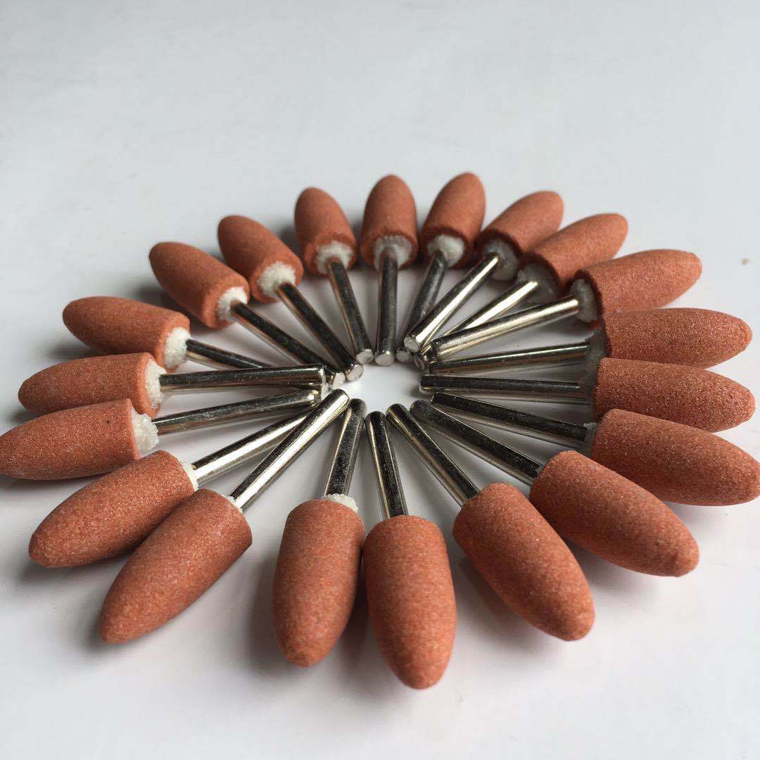 电磨头3mm 打磨机 砂石头口腔材料 沙石磨头发打磨抛光去皮雕刻