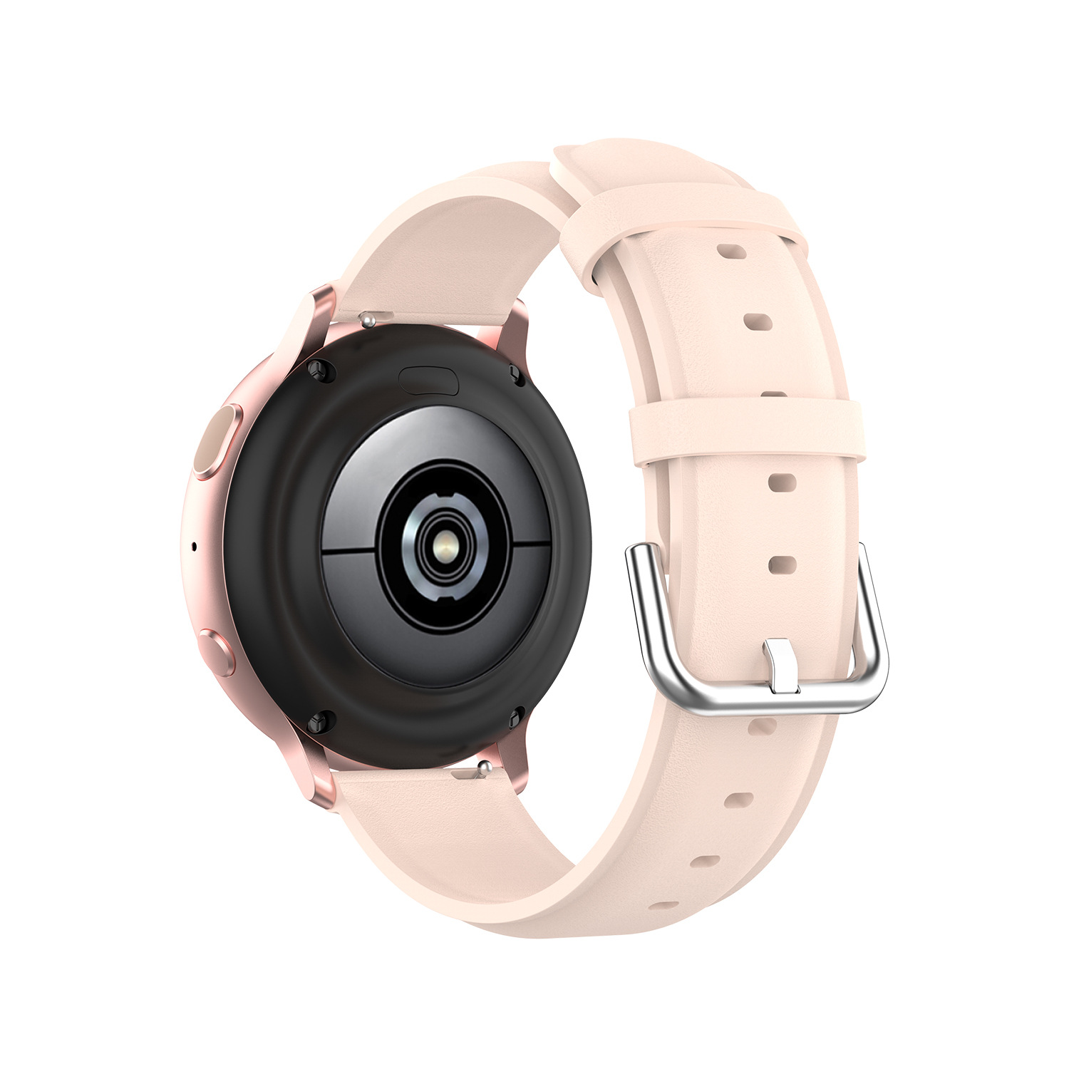 适用三星galaxy watch active active2华米pop手表圆尾皮表带20mm