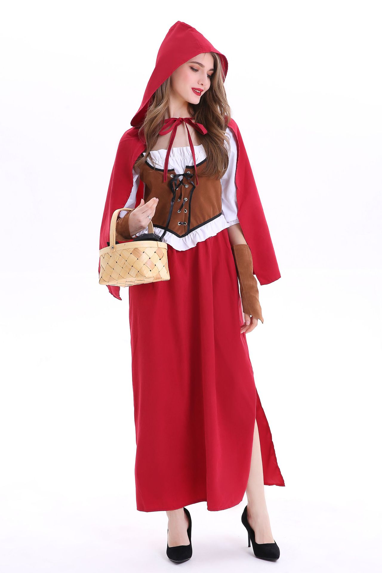 新款万圣节服装童话小红帽公主cosplay角色扮演舞台派对演出服