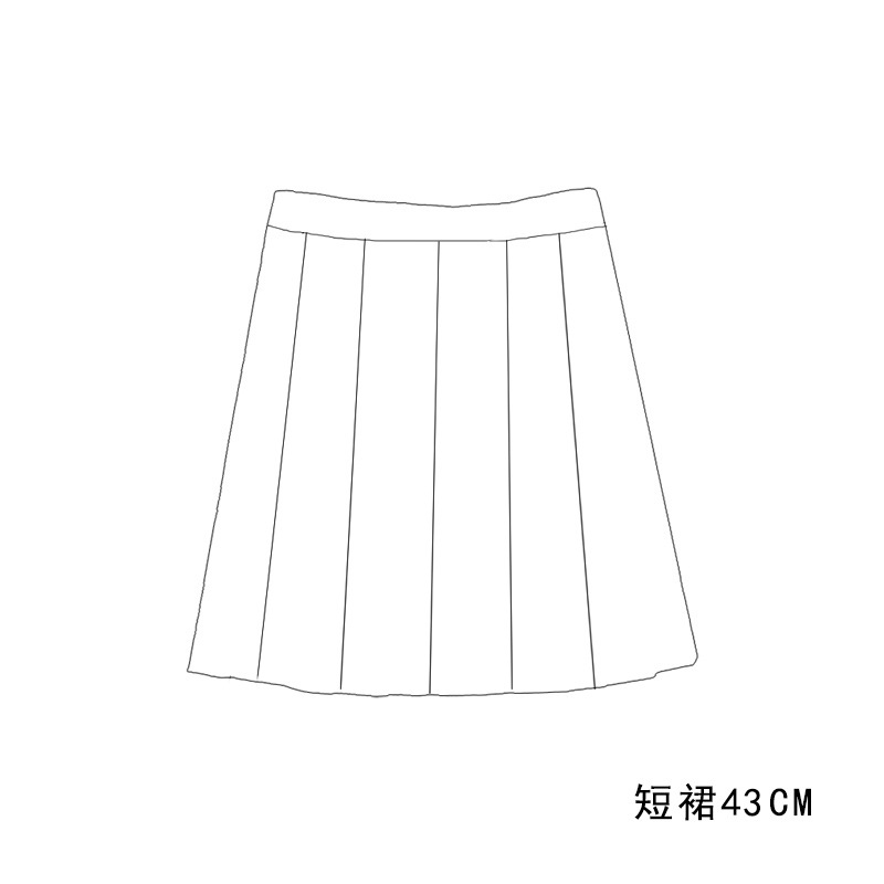 白冥jk制服格子百褶裙日系学院风可爱软妹制服春夏jk制服套装女